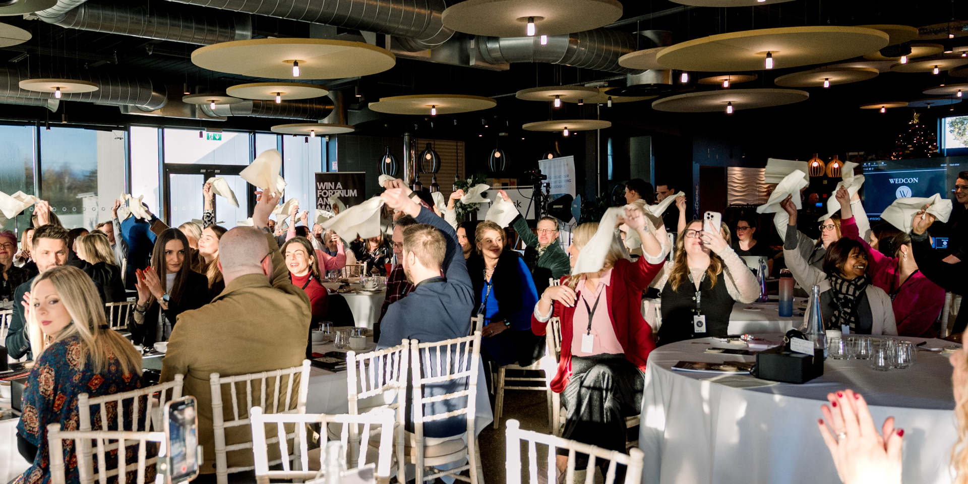 Wedcon attendees celebrating together