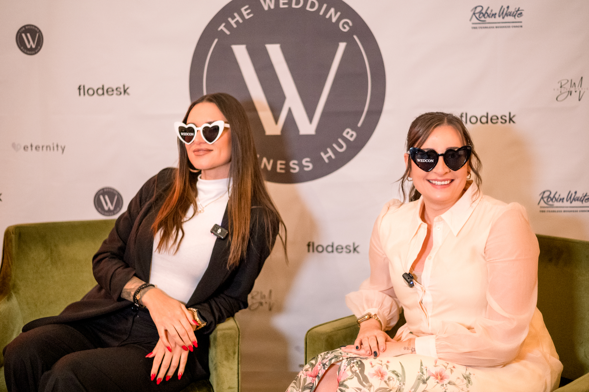 Fun moment with heart sunglasses